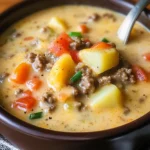 Crockpot Cheeseburger Soup