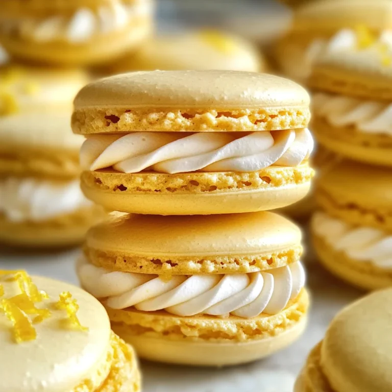Easy Lemon Meringue Pie Macarons - theamazingfood