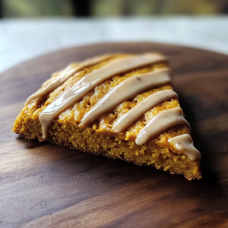Fresh Milled Pumpkin Scones with Spiced Pumpkin Drizzle