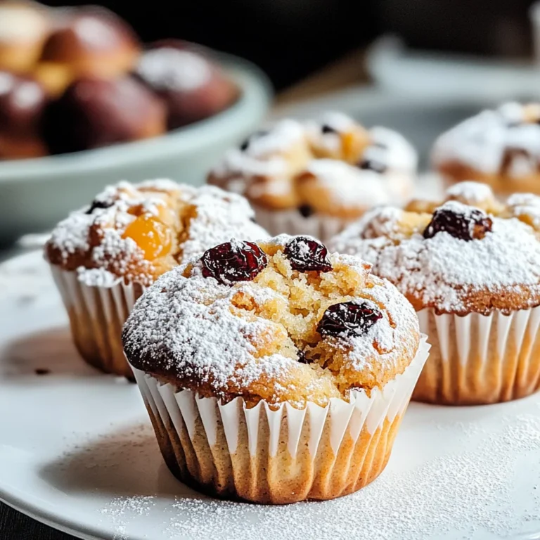 Moist Christmas Stollen Muffins