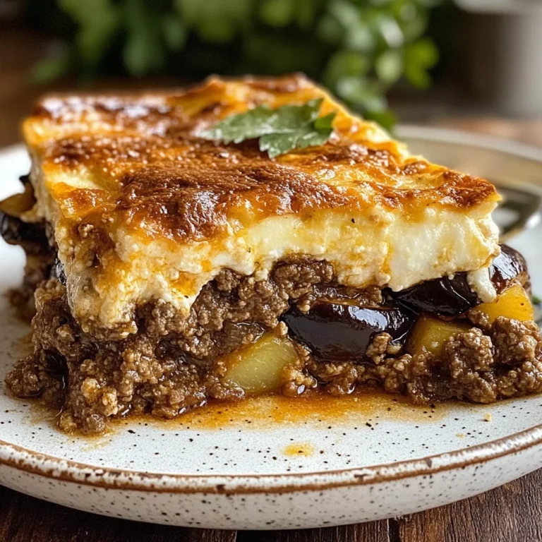 Recipe For Greek Moussaka
