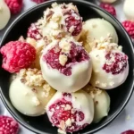 White Chocolate Raspberry Cheesecake Balls